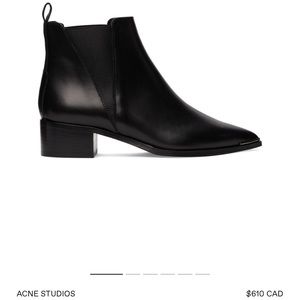 ACNE studios Jensen smooth leather boot size 37